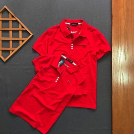 ÁO THUN CỔ TRỤ MÀU ĐỎ