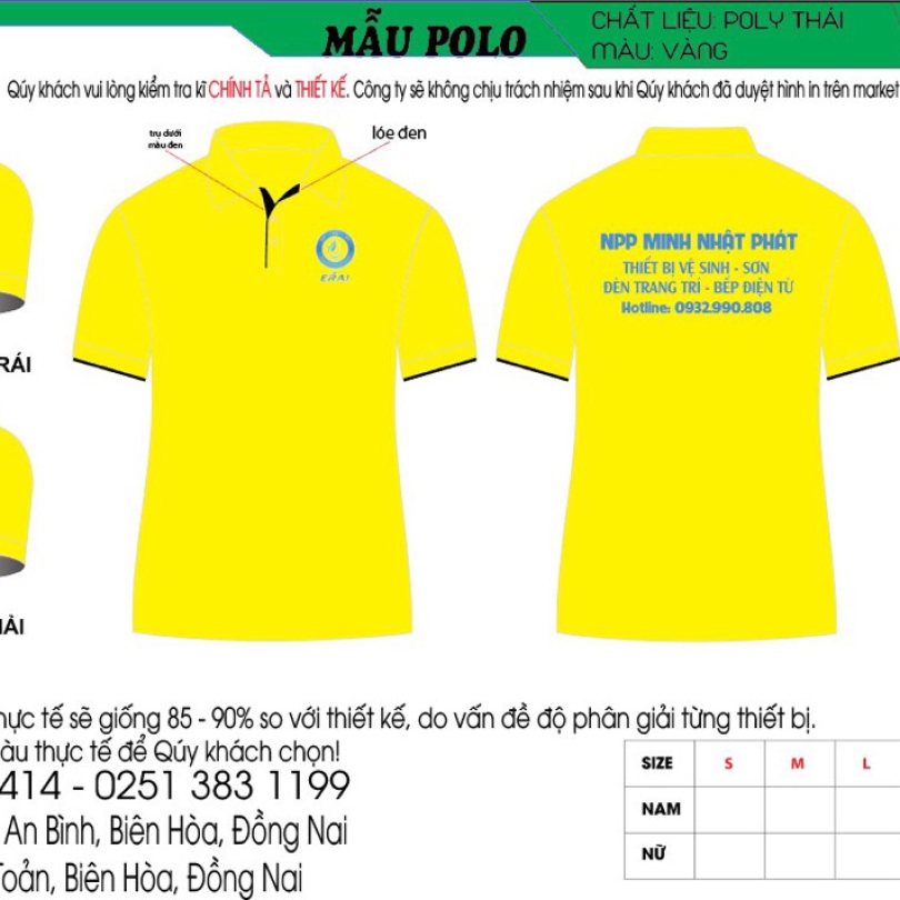 Áo polo dồng phục mẫu 19