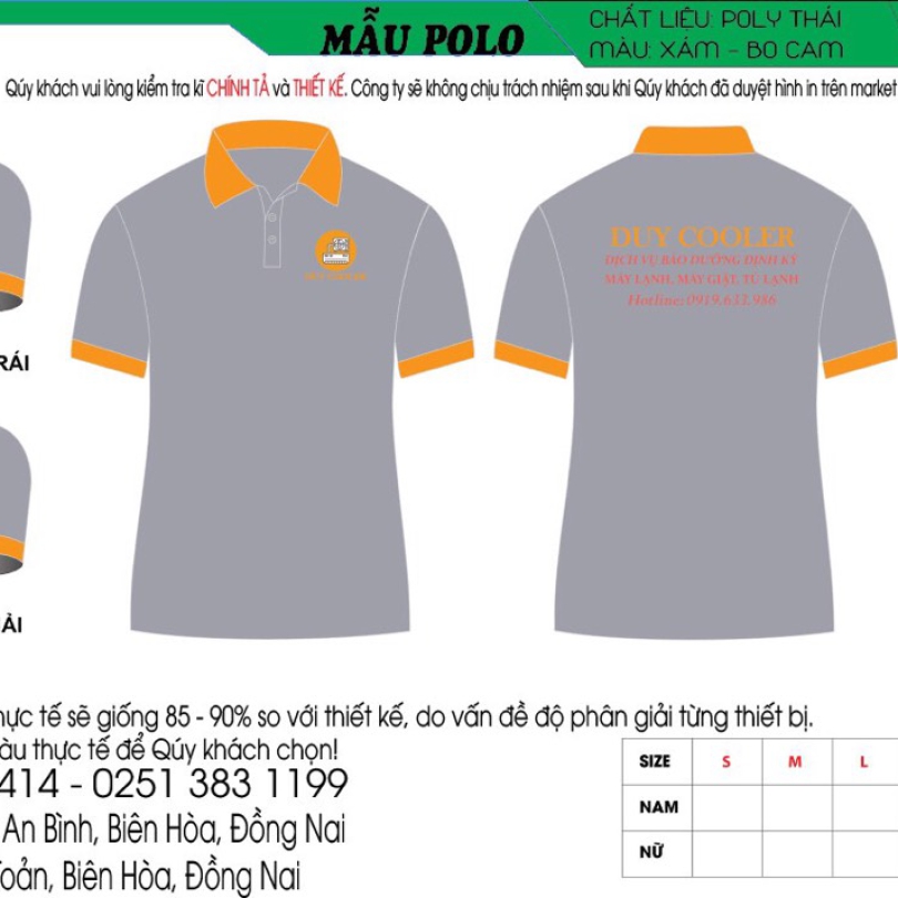 Áo polo dồng phục mẫu 20